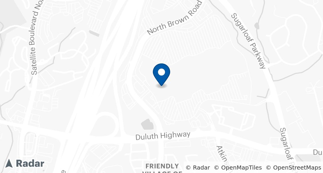 Map of Dairy Queen Location:: Sugarloaf Mills Mall, Lawrenceville, GA, 30043-7837